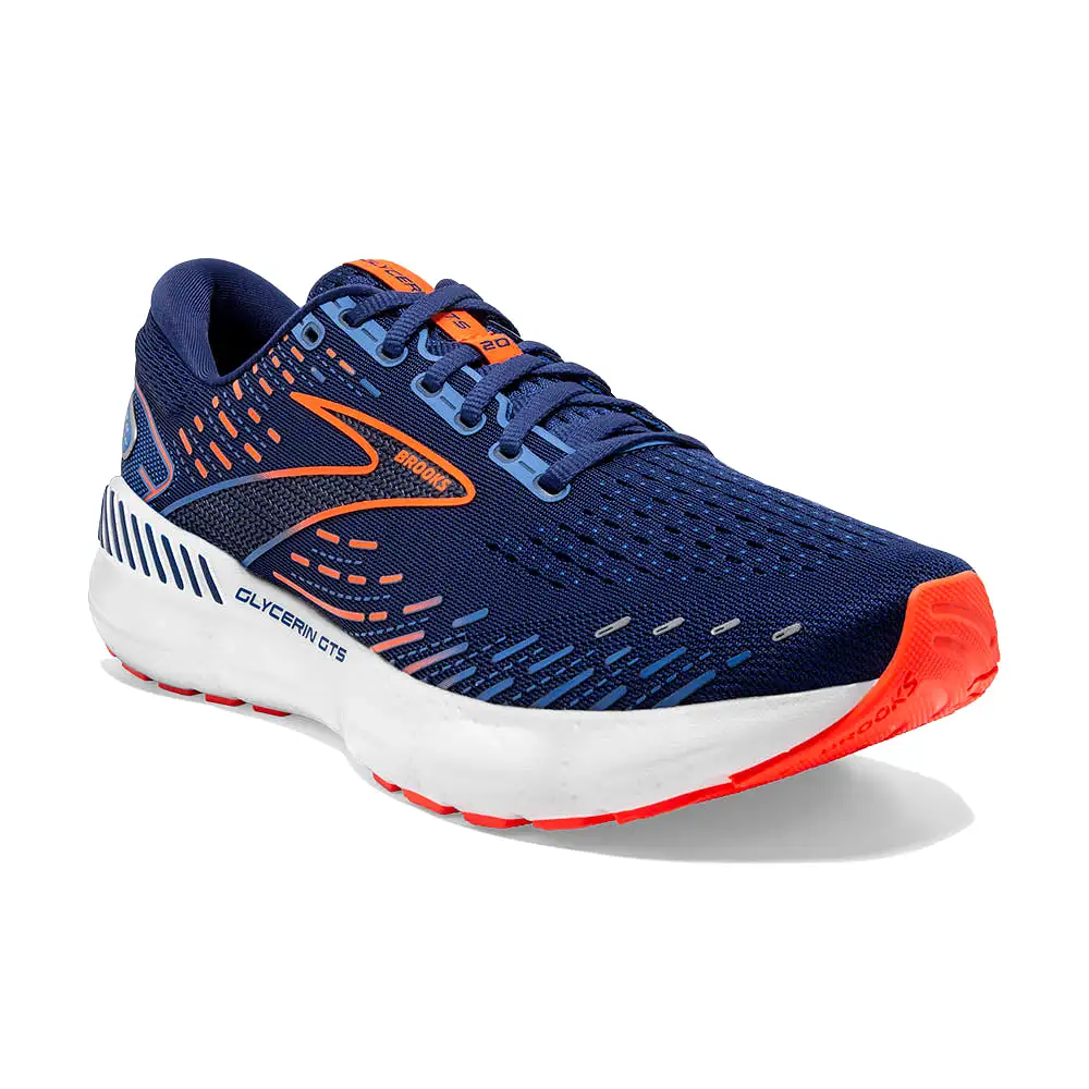 Glycerin 20 GTS Blue Depths/Orange (Men's size scale)