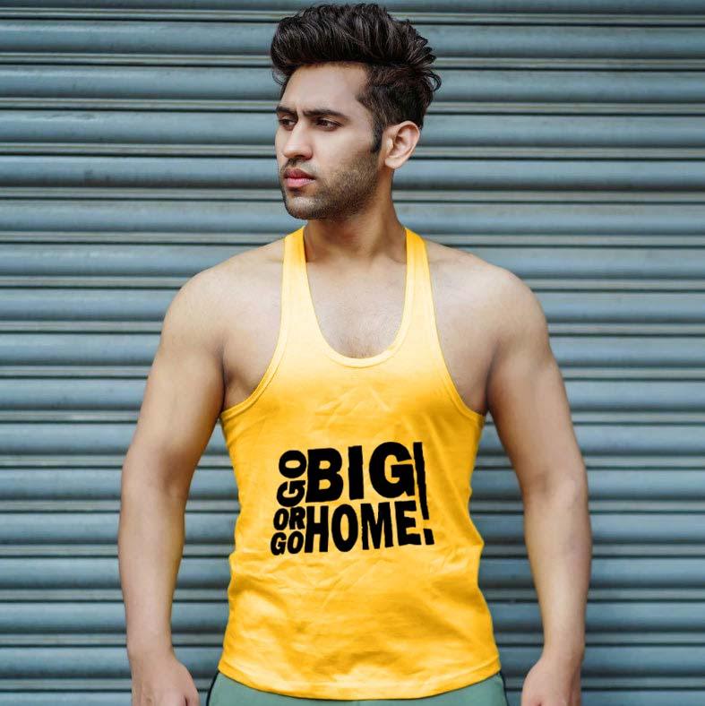 Go big or go home yellow Stringer - Sale