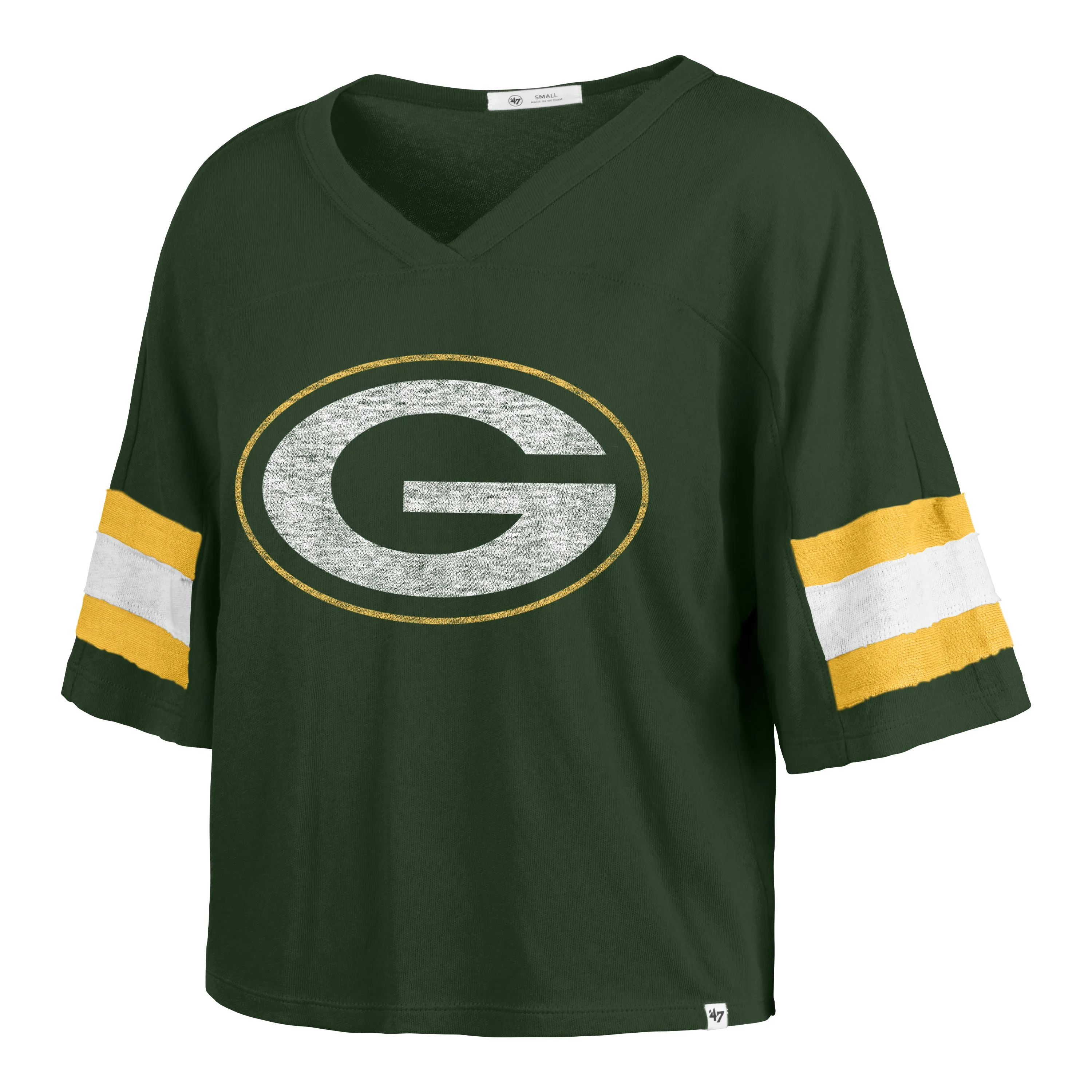 GREEN BAY PACKERS GRIDIRON PREMIER '47 SCOUT CROP TEE WOMENS