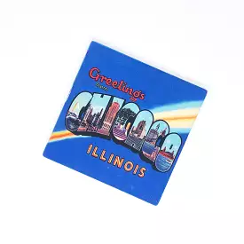 Greetings From Chicago Stone Coaster