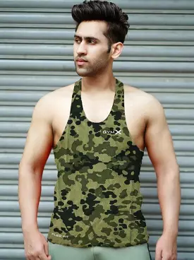 Gymx Olive Green Pattern Stringer - Sale