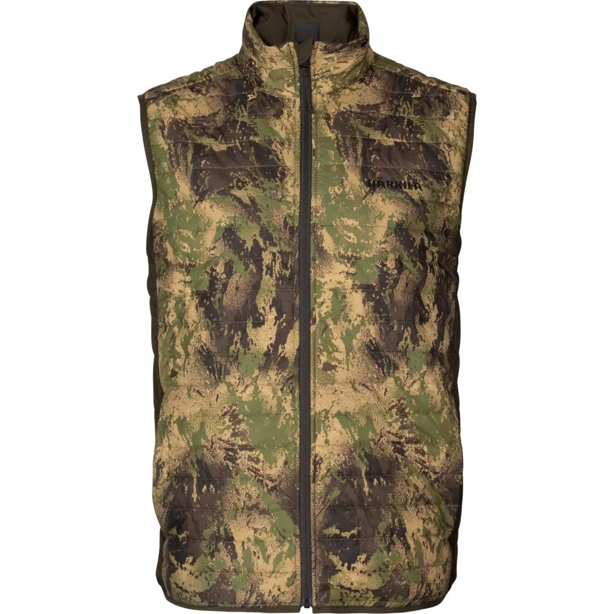 Harkila Deer Stalker camo reversible packable waistcoat Willow green/AXIS MSPForest