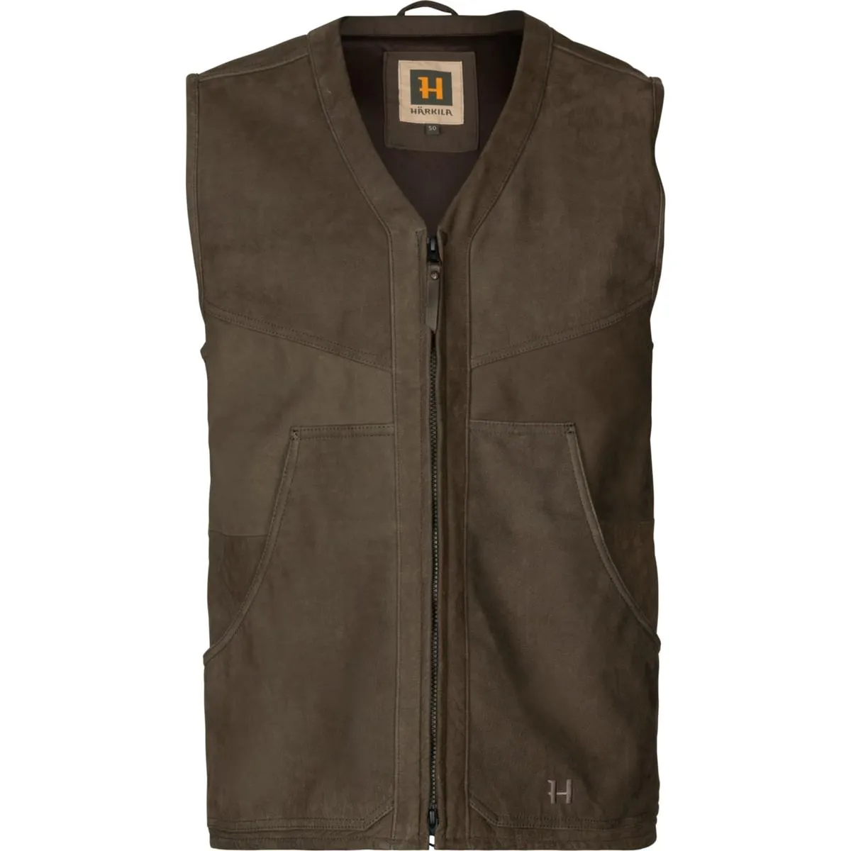 Harkila Pro Hunter leather waistcoat Willow green