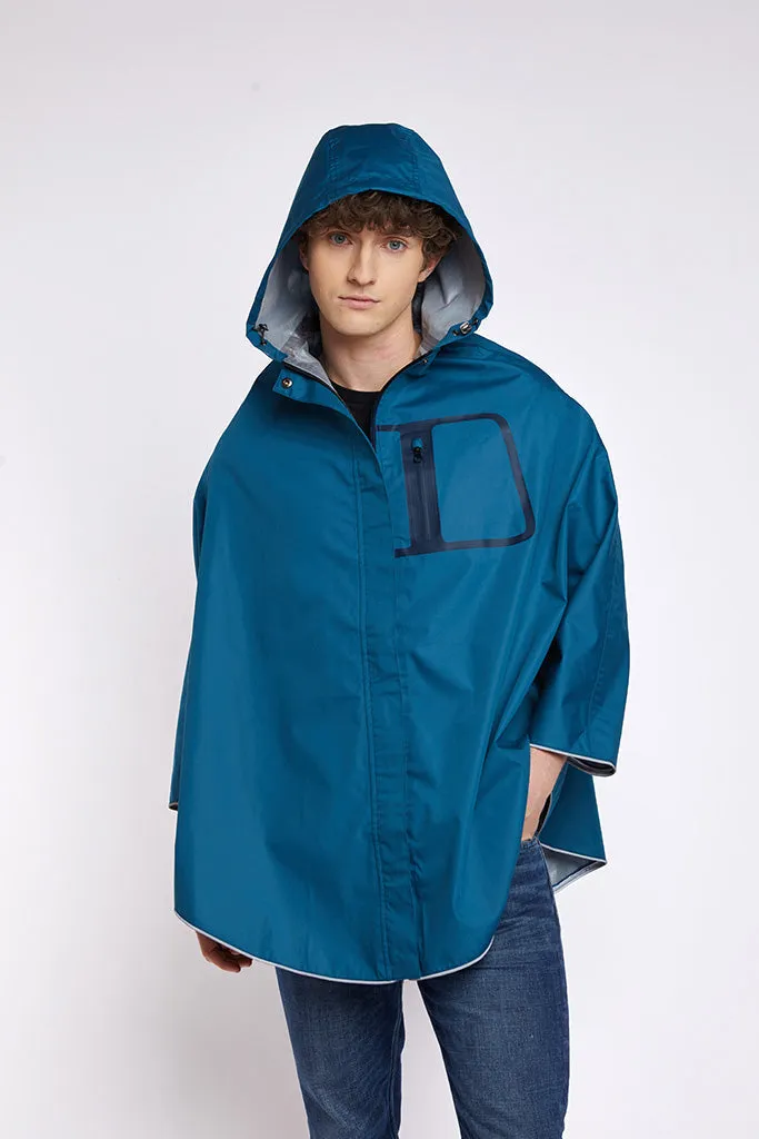 HARPER WATERPROOF COTTON PONCHO | OMO