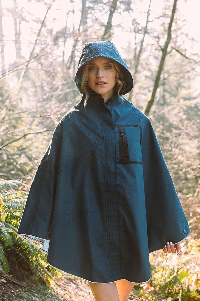 HARPER WATERPROOF COTTON PONCHO | OMO