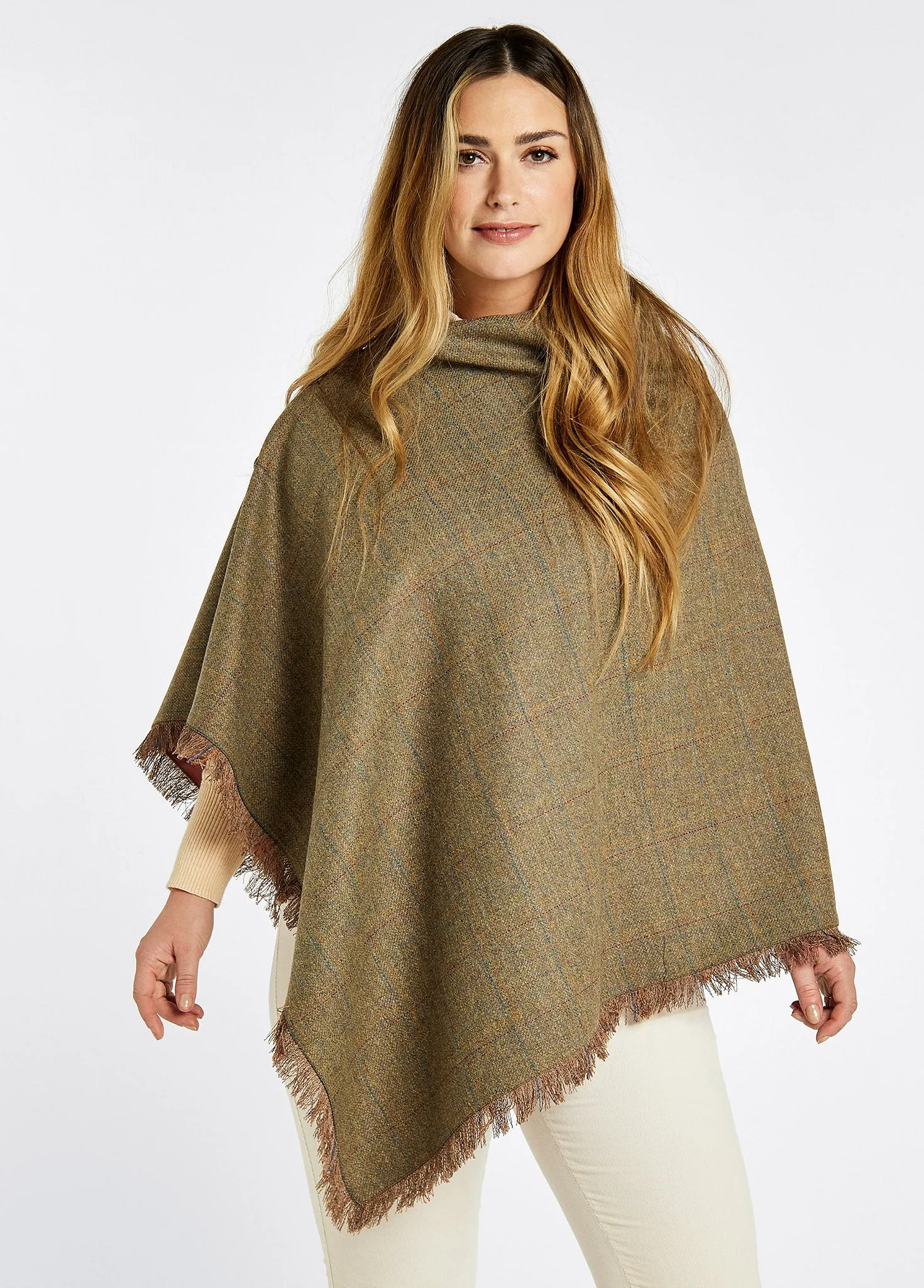 Hazelwood Tweed Poncho - Burren