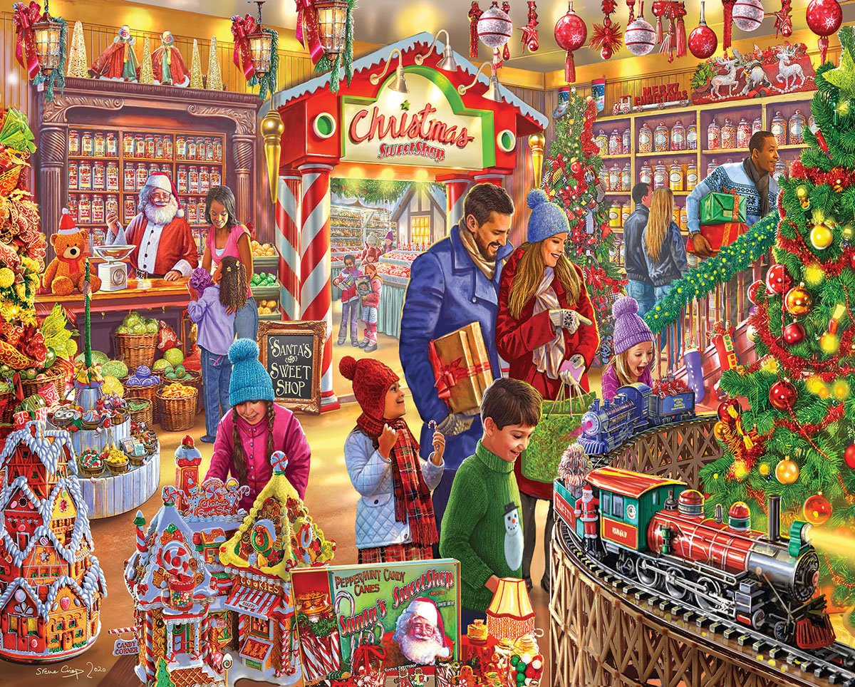 HOLIDAY Christmas Sweetshop Jigsaw Puzzle - 1000 Piece