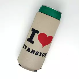 I Heart Evanston Skinny Can Coozie