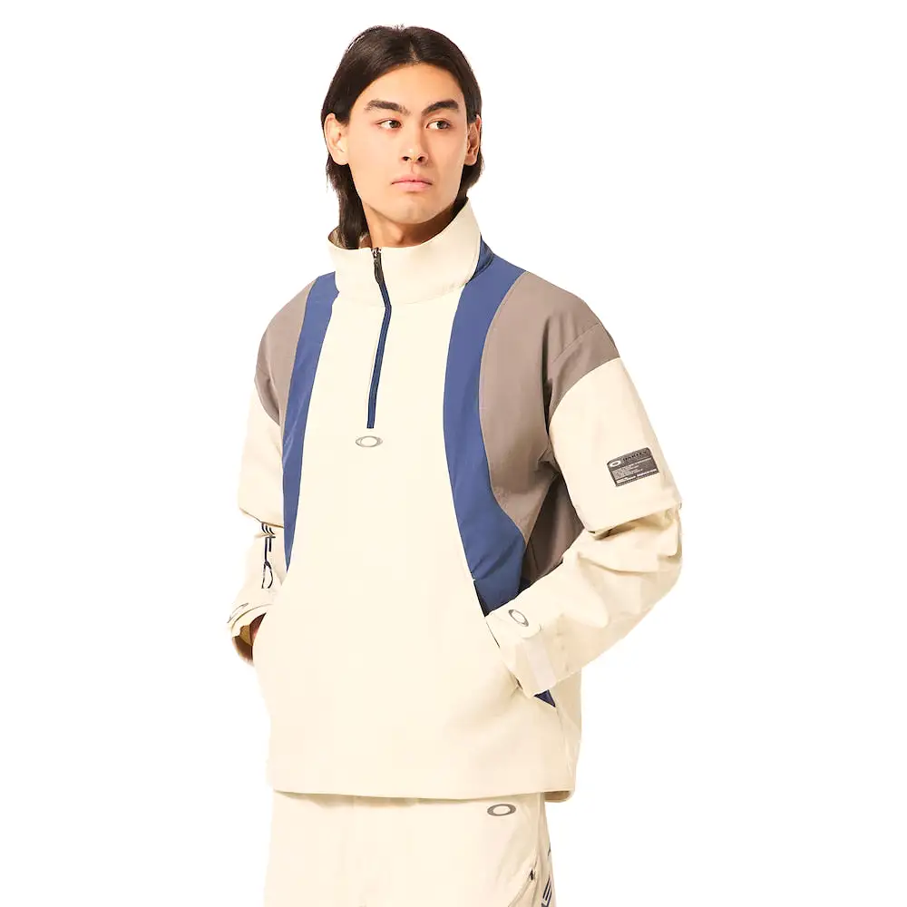 ICON SHAPE PULLOVER JACKET CREAM / NAVY