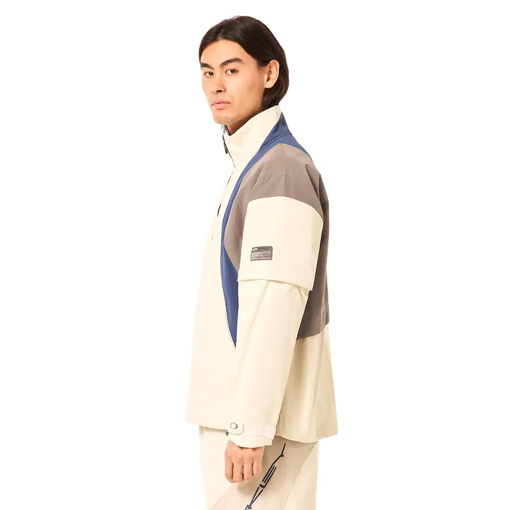 ICON SHAPE PULLOVER JACKET CREAM / NAVY