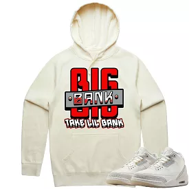 Jordan Retro 3 Craft Ivory 3s Hoodie to Match - RED BIG BANK