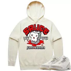 Jordan Retro 3 Craft Ivory 3s Hoodie to Match - RED SAUCE