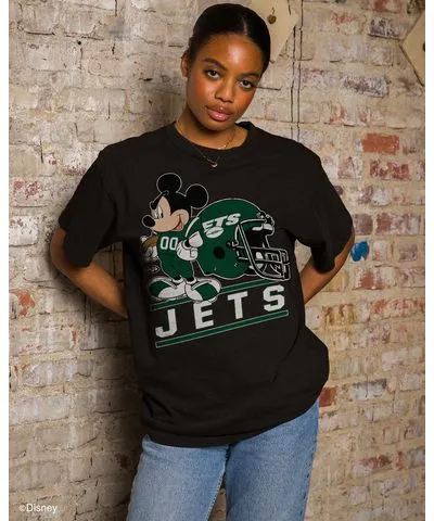 Junk Food Jets Disney Mickey Came to Play Fan Tee