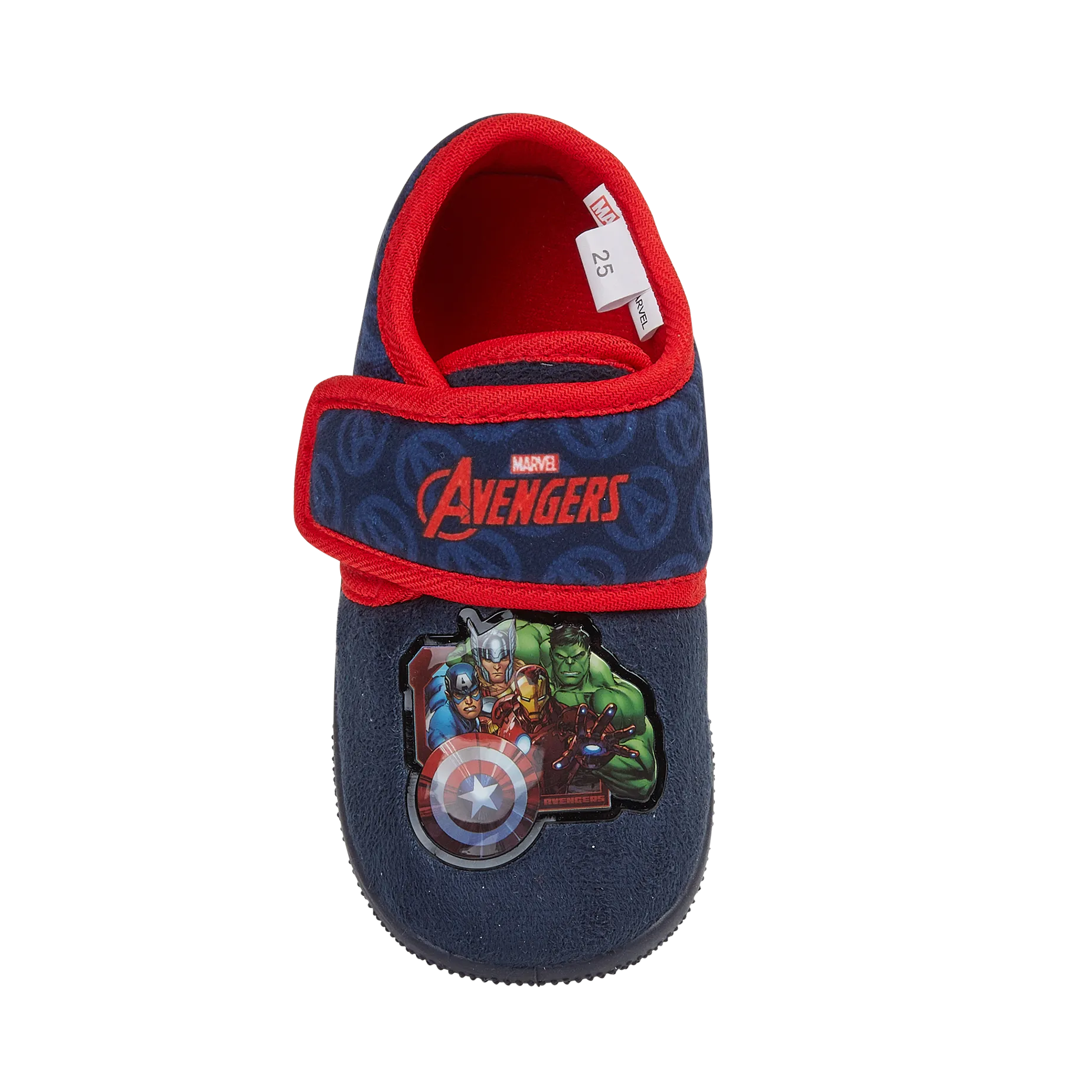 Kids Avengers Bedroom Slippers Navy/Red Boys Childs Childrens DC Comics 7-12