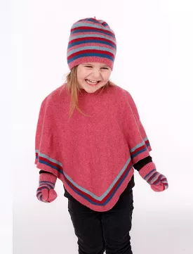 Kids Striped Poncho