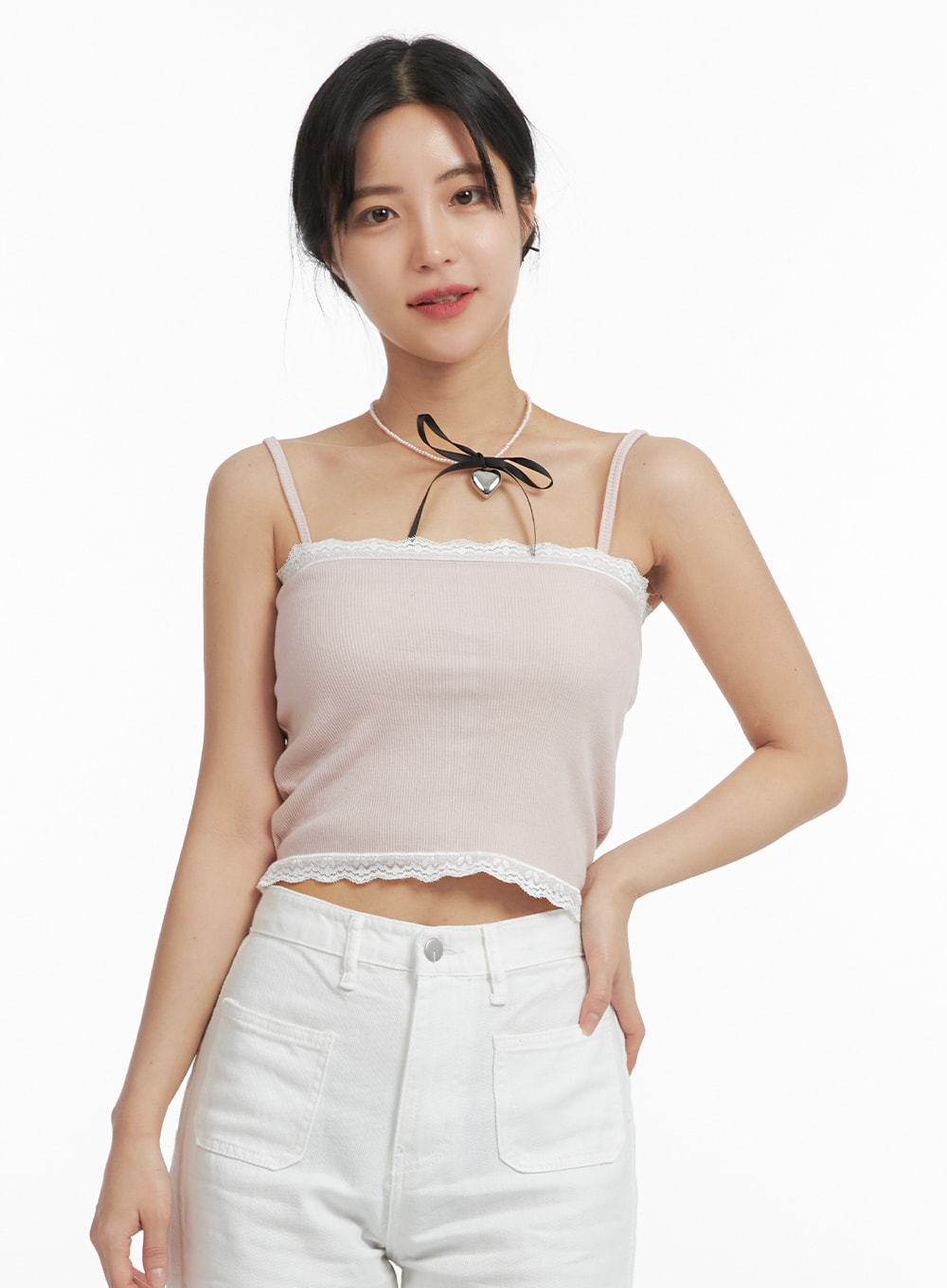 Lace Trim Camisole Top OF416