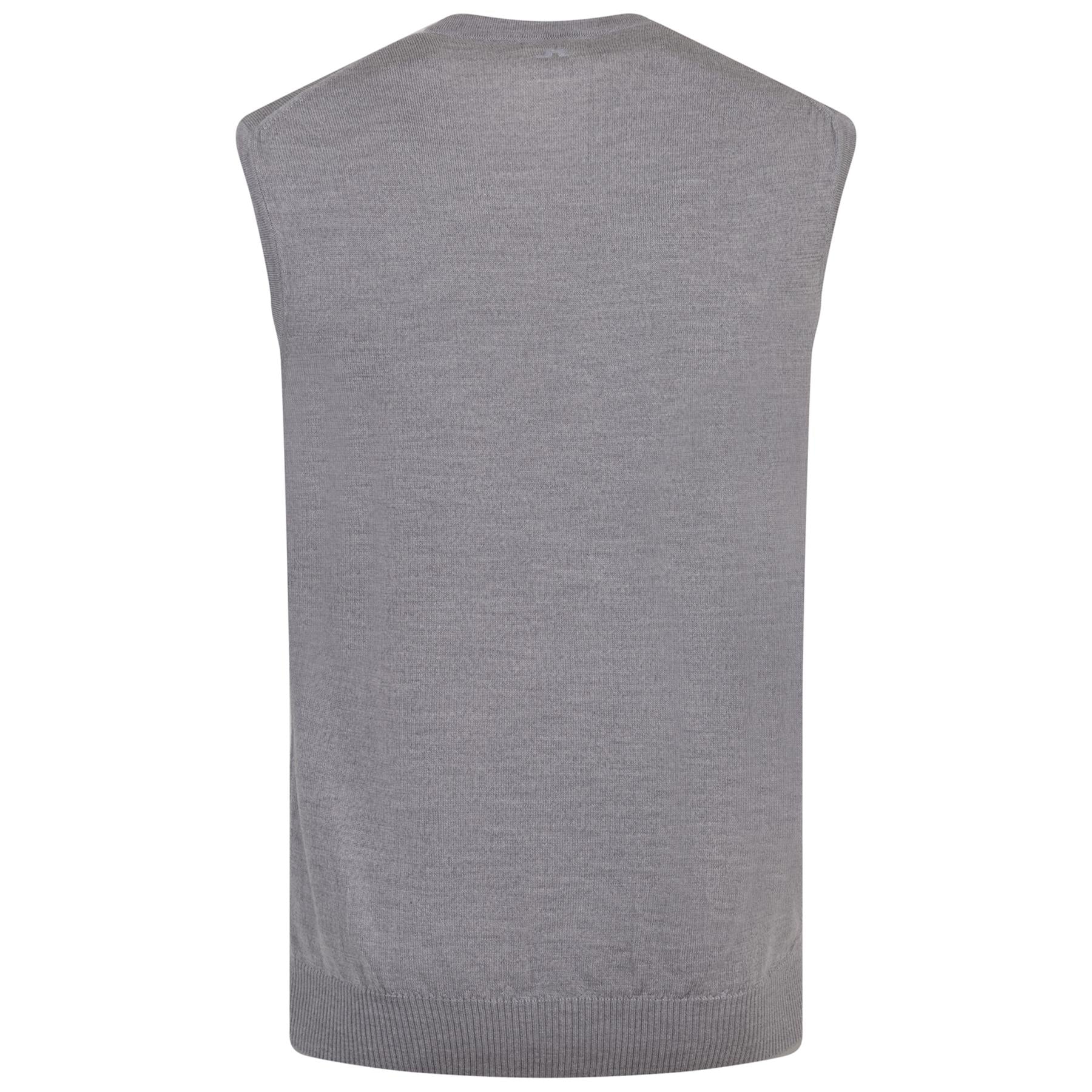 Liam Knitted Gilet Grey Melange - AW23