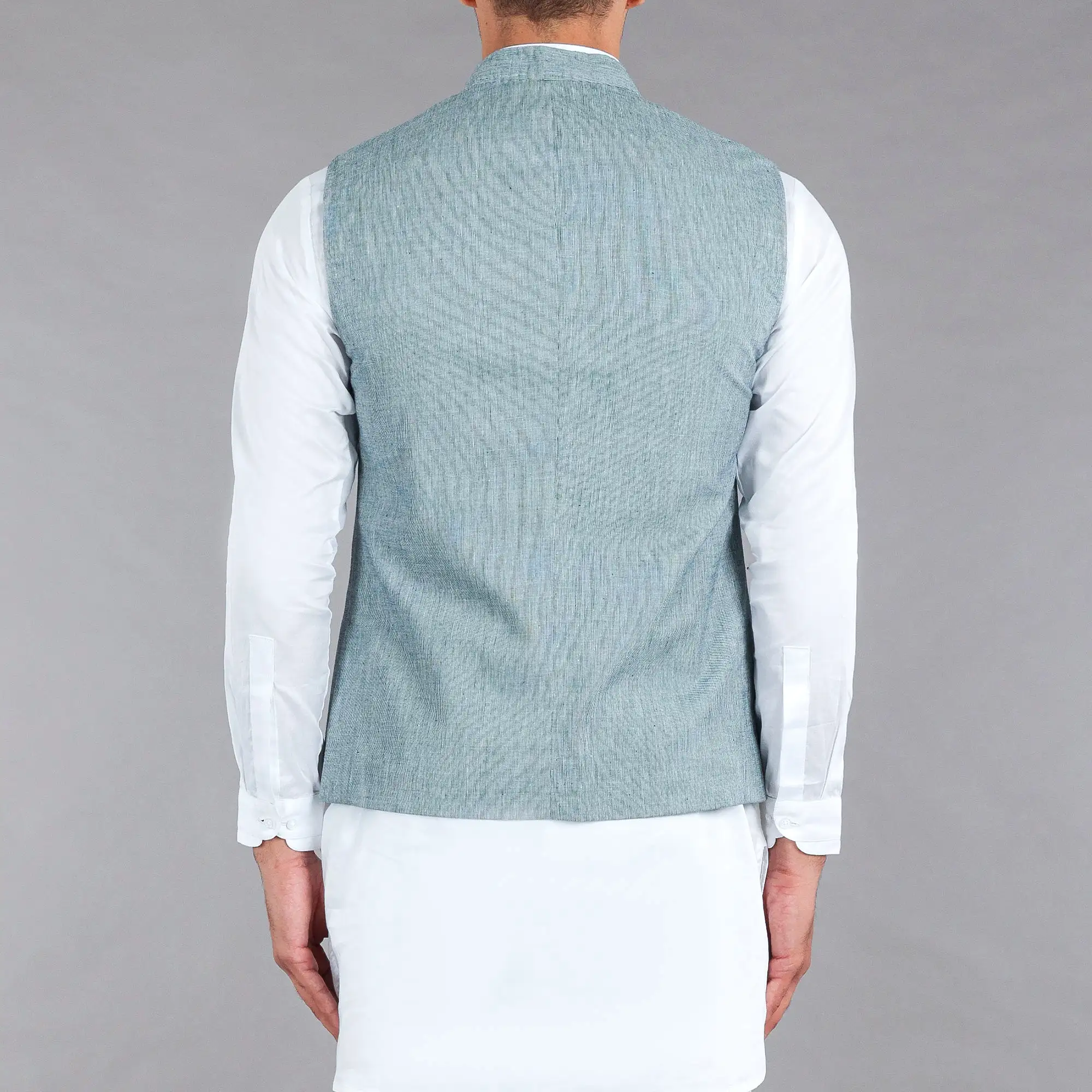 Light Green Khaddar Waistcoat