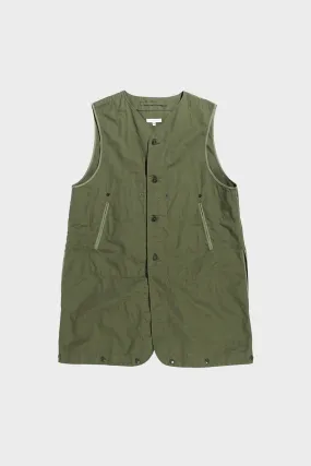 Liner Vest - Olive Cotton Ripstop