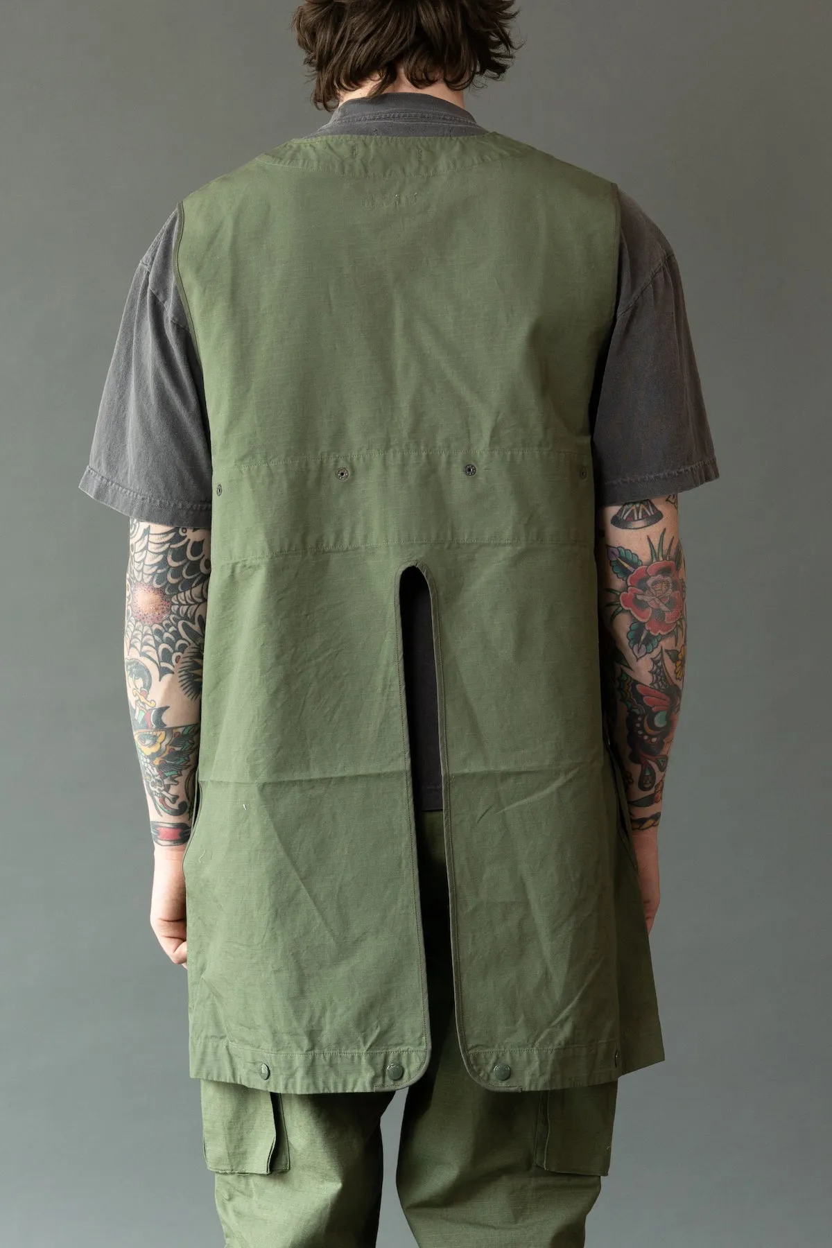 Liner Vest - Olive Cotton Ripstop