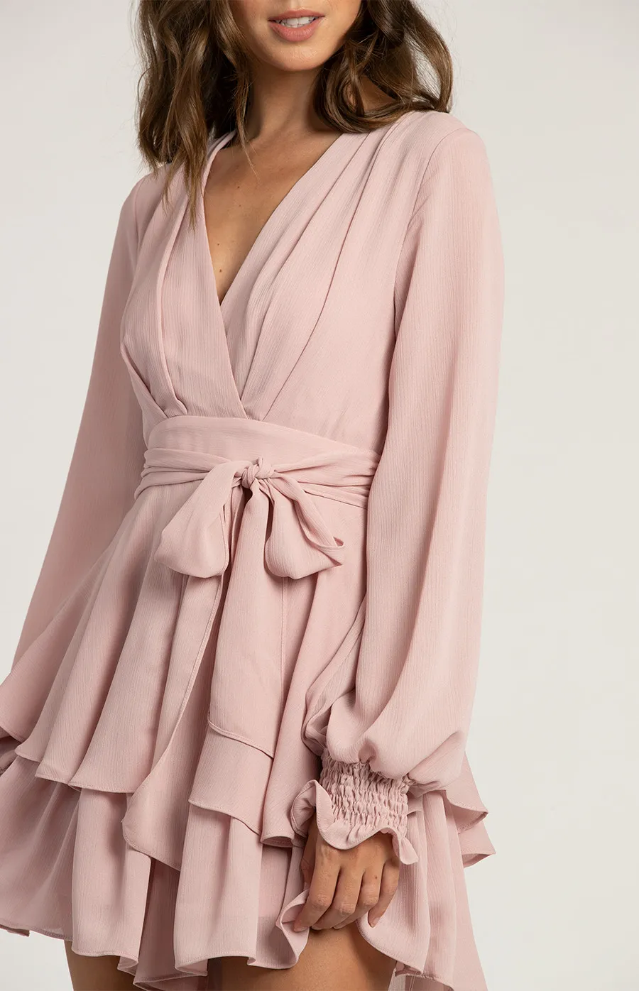 Long Sleeve Playsuit with Ruffle Detail (SJP395A)