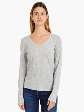 Long Sleeve V-Neck Tee Marcy