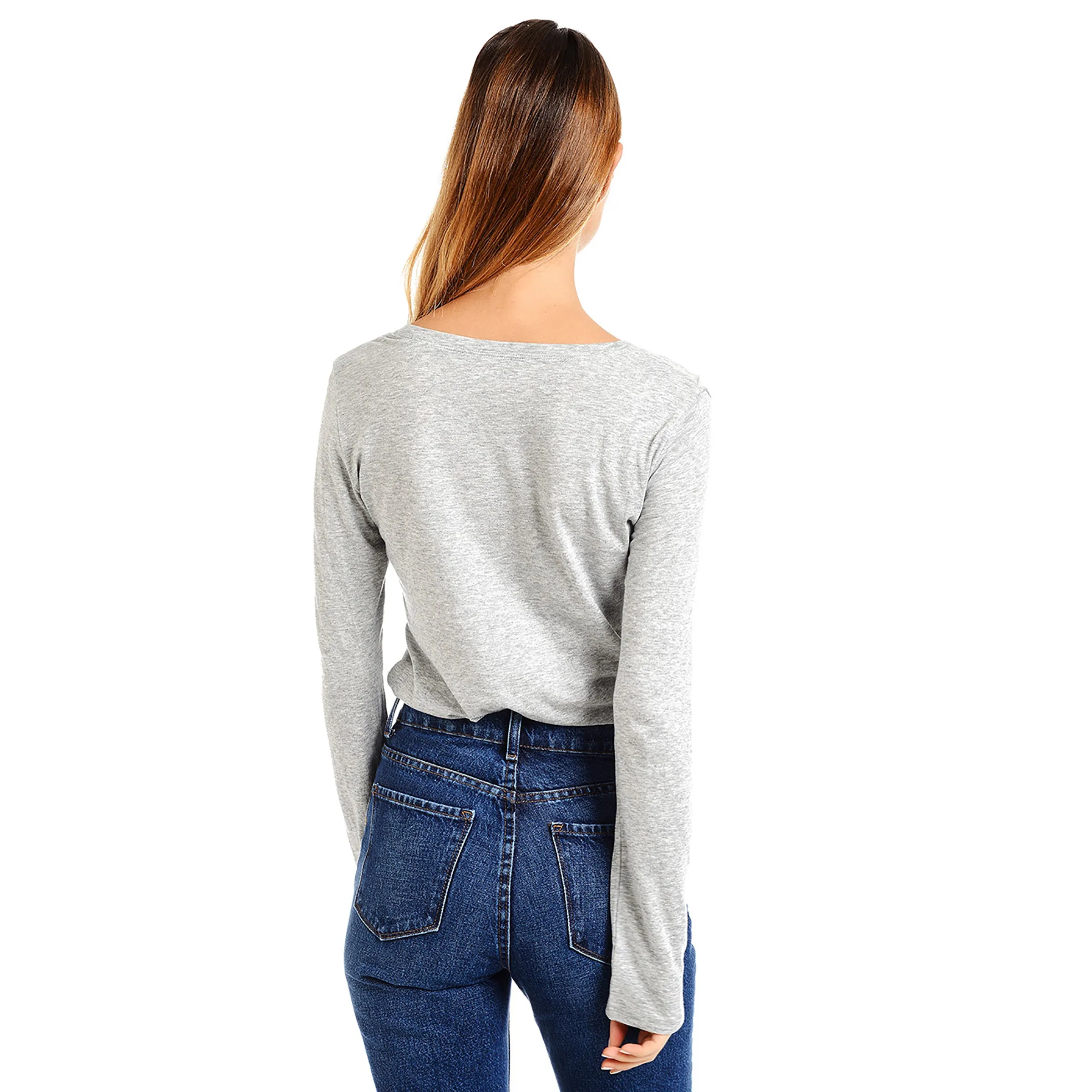 Long Sleeve V-Neck Tee Marcy