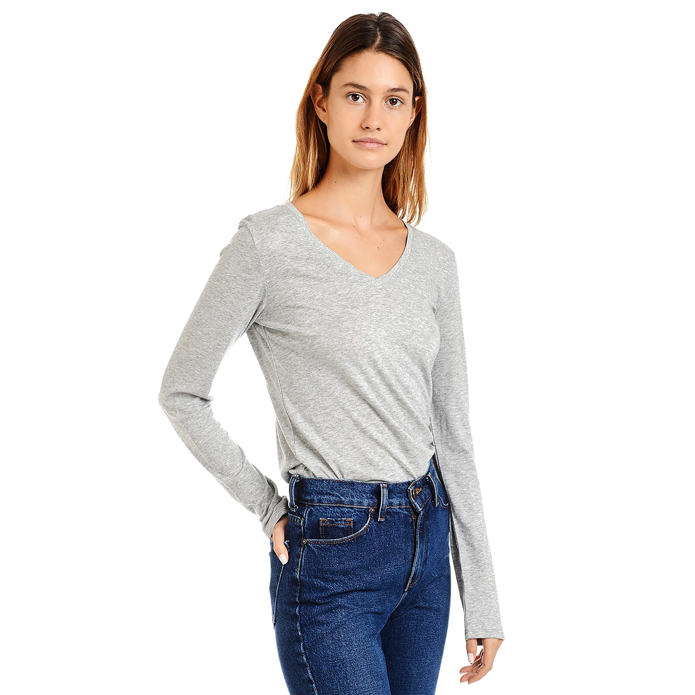 Long Sleeve V-Neck Tee Marcy