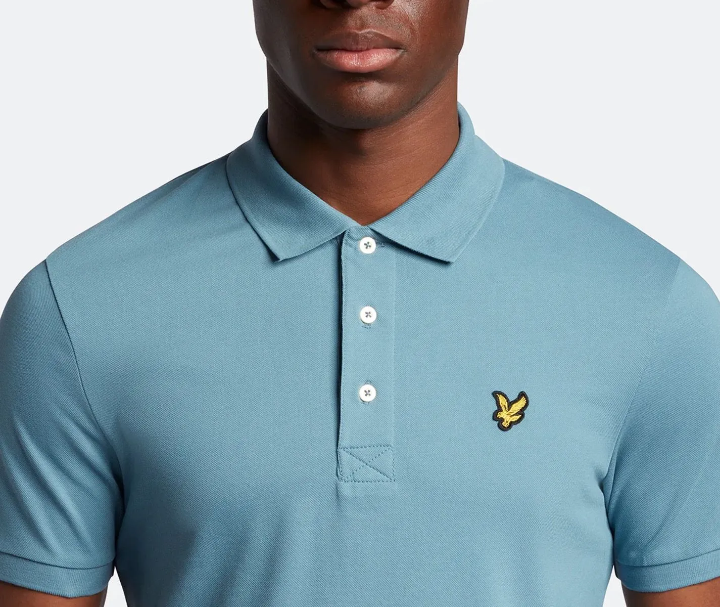 Lyle & Scott Casual Short Sleeve Polo Shirt Skipton Blue