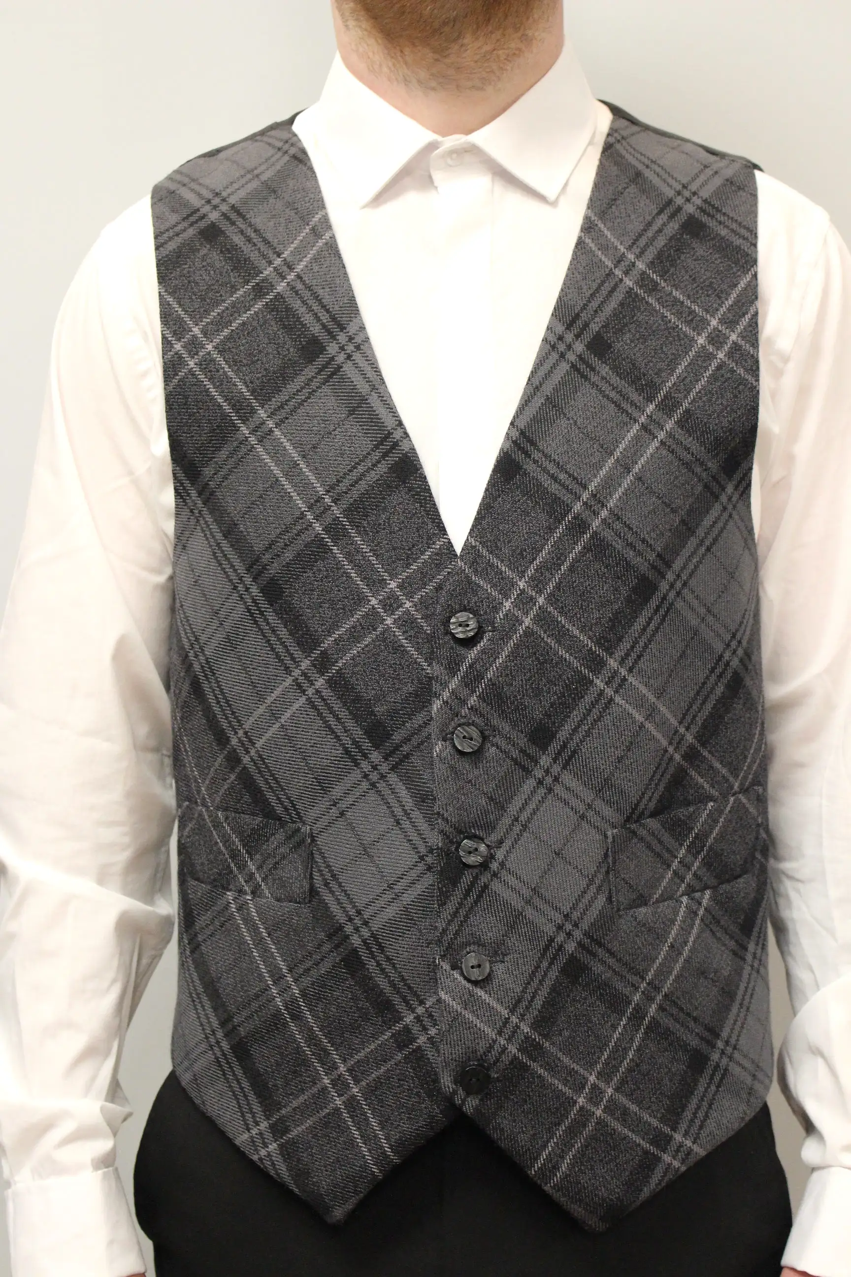 Made to measure tartan Waistcoat - 100% wool