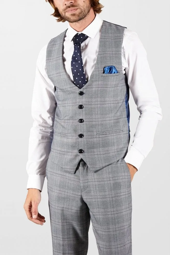 Marc Darcy Jerry Grey Waistcoat