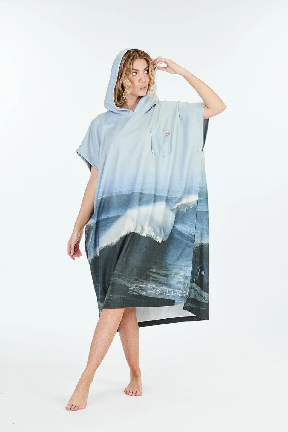 MICRO FLEECE PONCHO - NAZARE