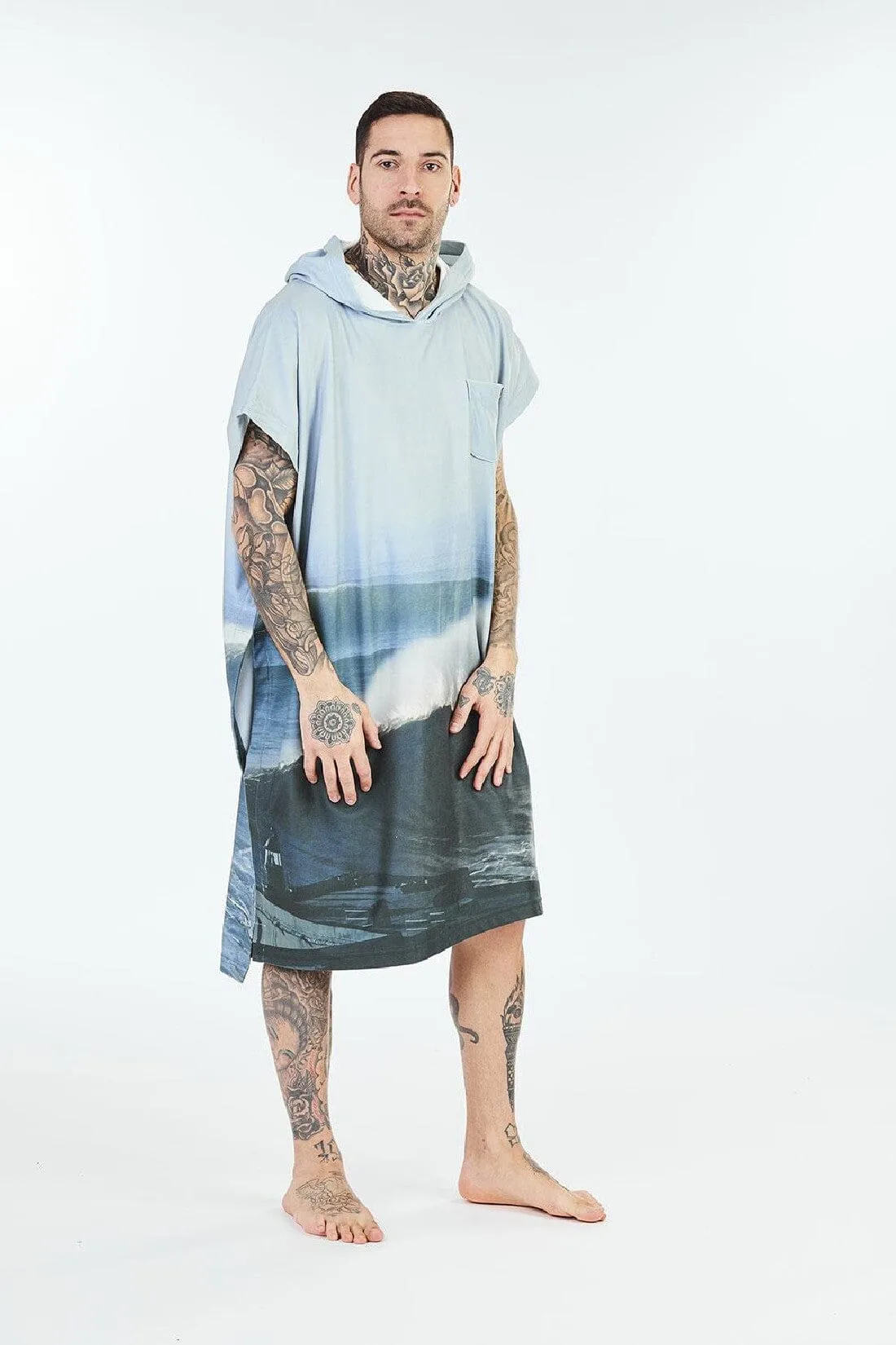 MICRO FLEECE PONCHO - NAZARE