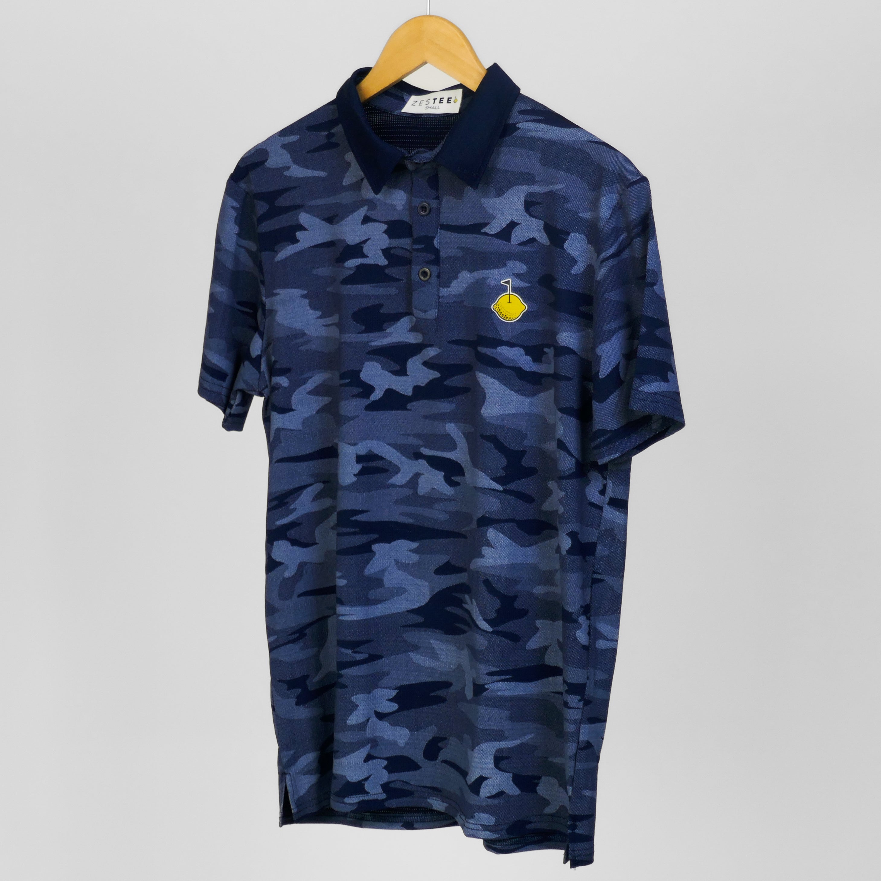 Navy 'Camo' Polo