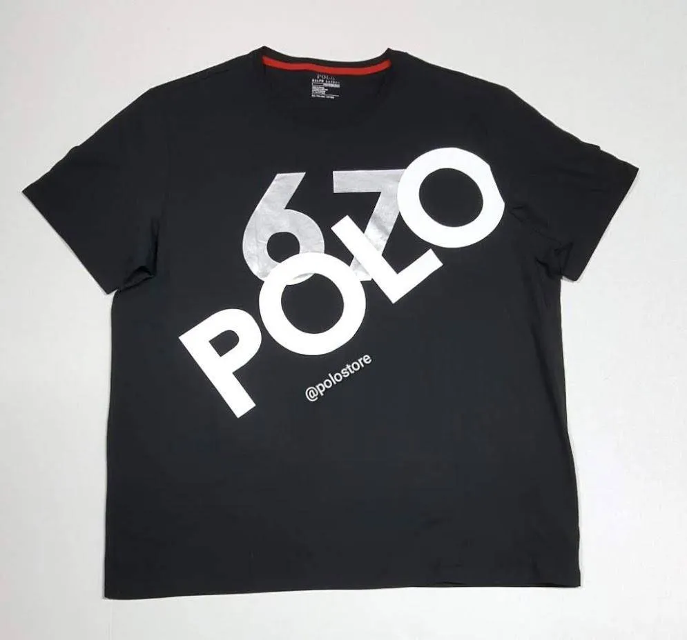 Nwt Polo Big & Tall Black Polo 67 Performance Tee