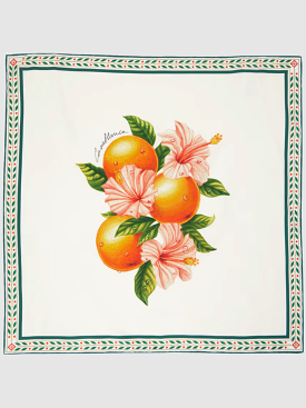 Oranges En Fleur Silk Twill Scarf