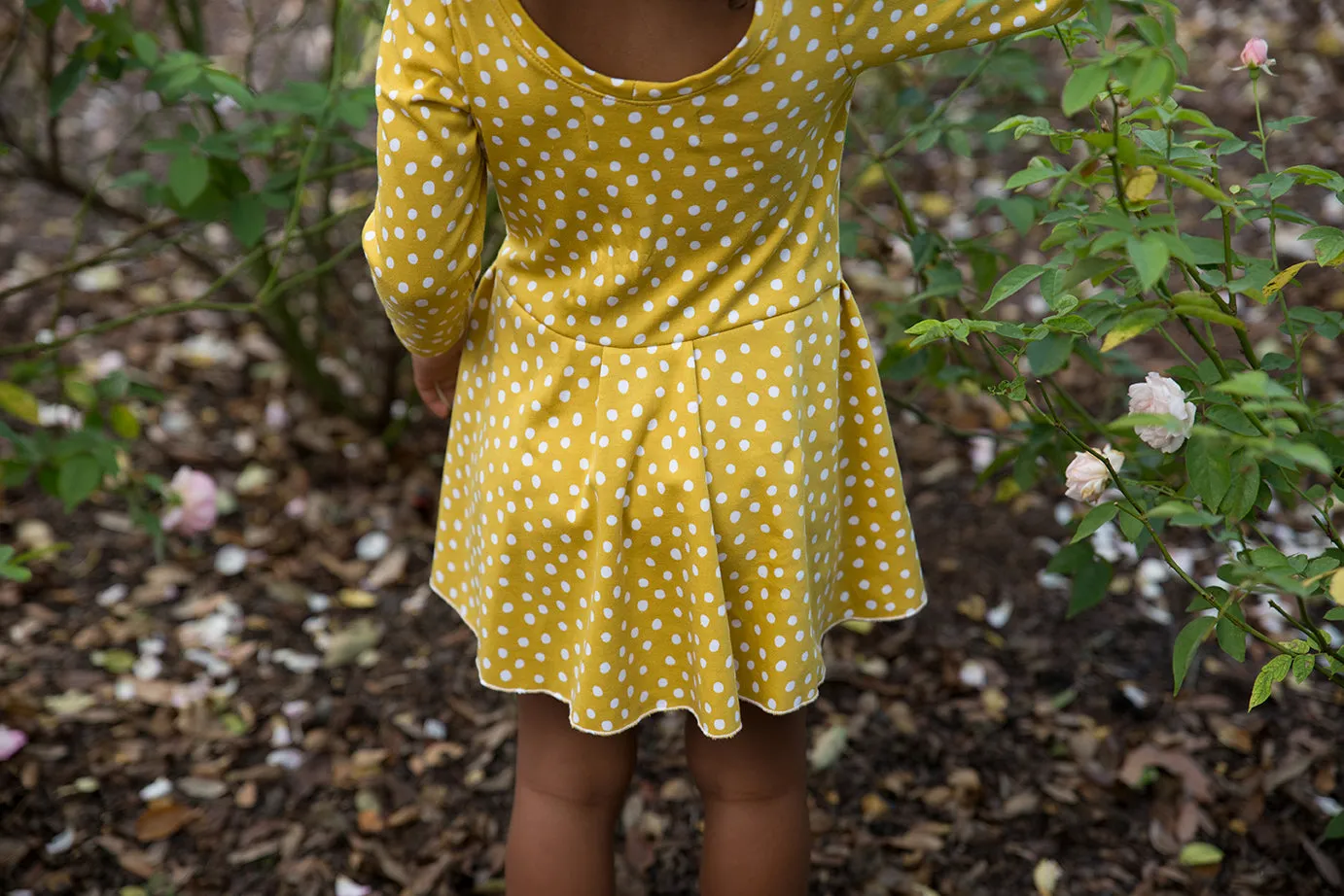 Paige Playsuit - Mustard Dot