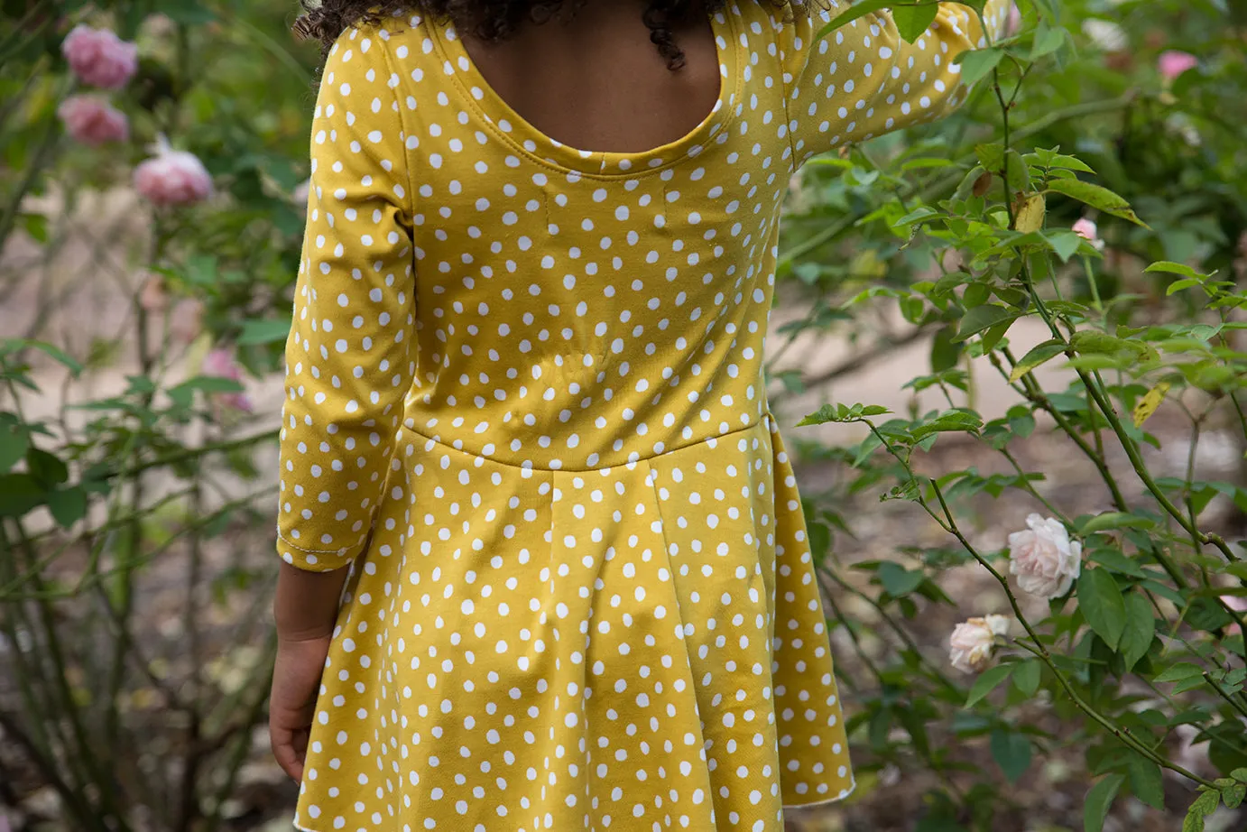 Paige Playsuit - Mustard Dot