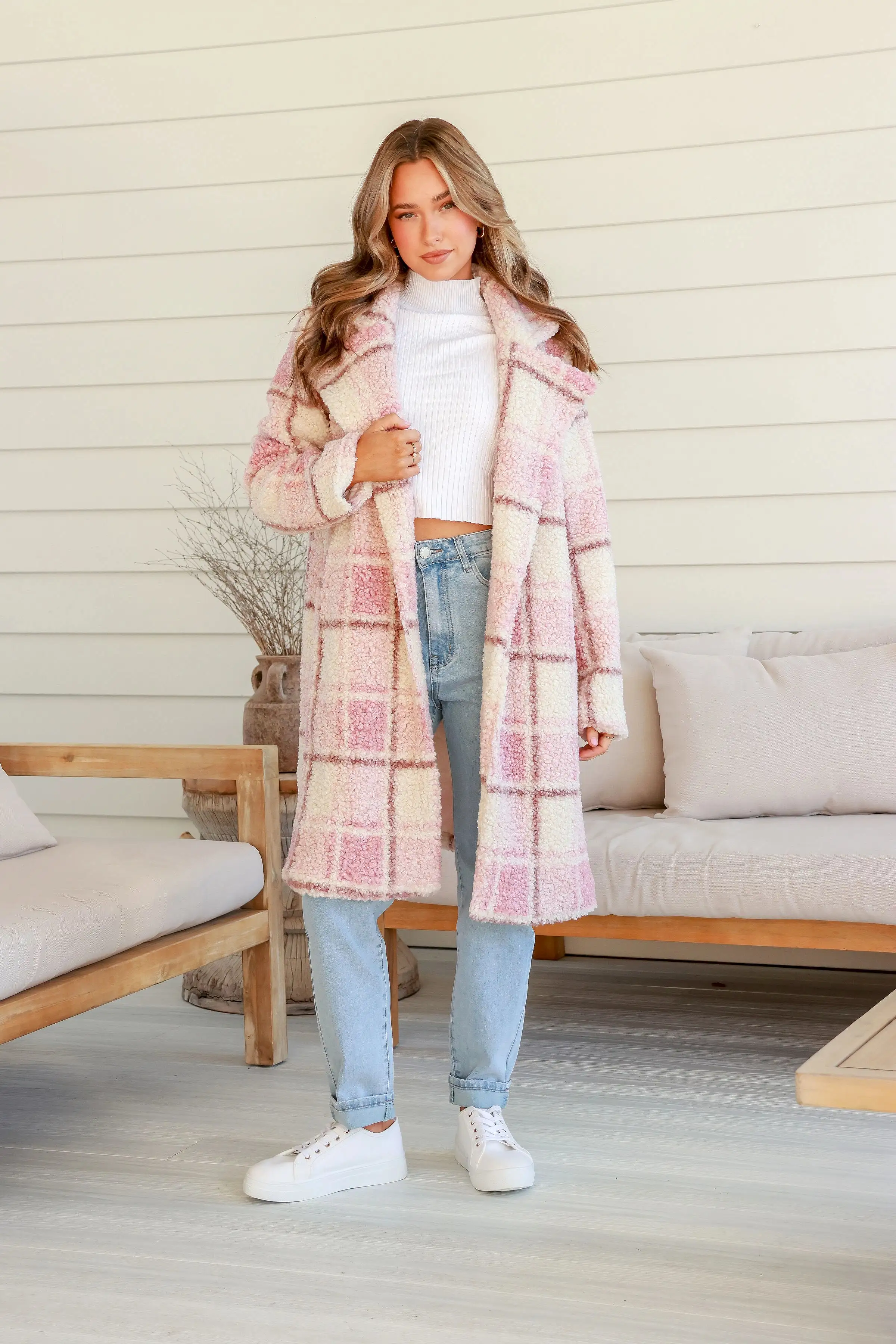 Parisian Dream Check Coat