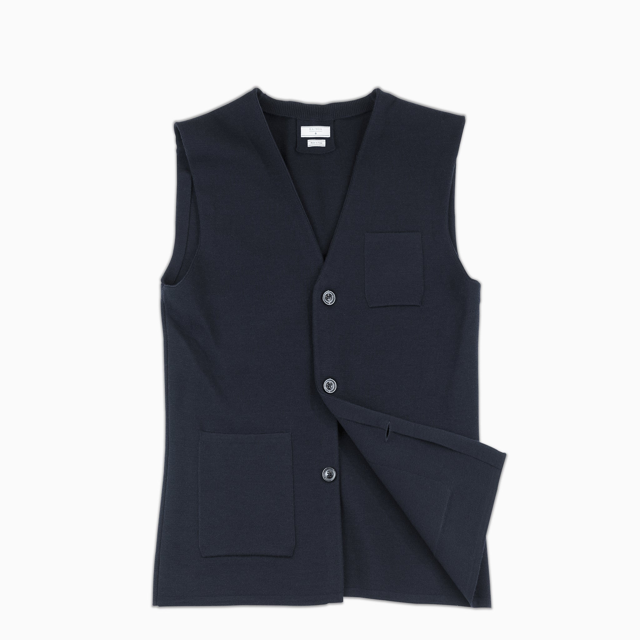 Peyen Knitted gilet punto Milano (dark blue)