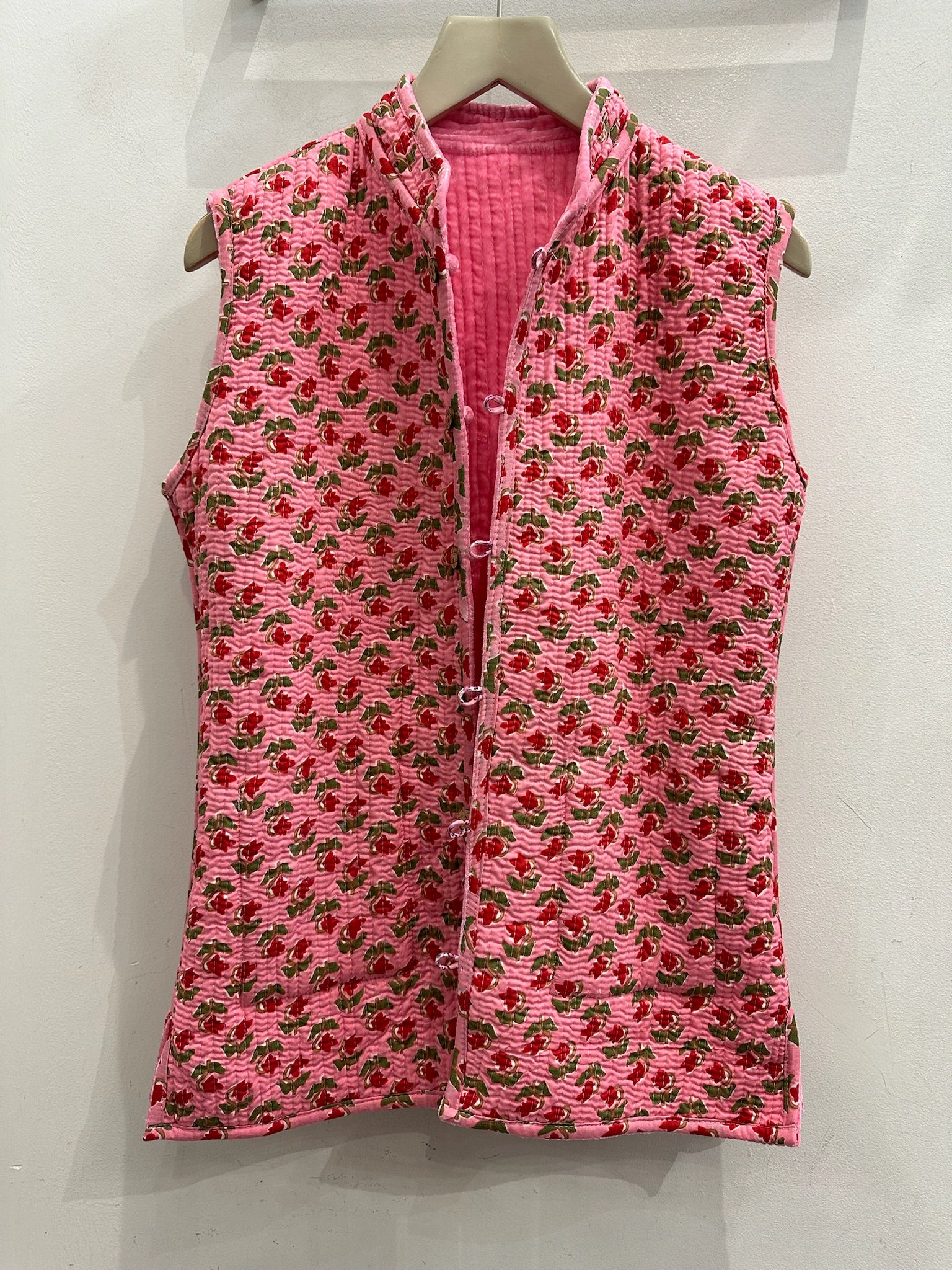 Pink Velvet Kelly Gilet