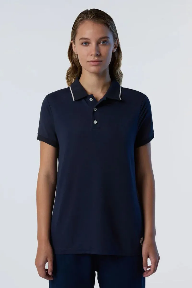 Polo in modal donna Blu