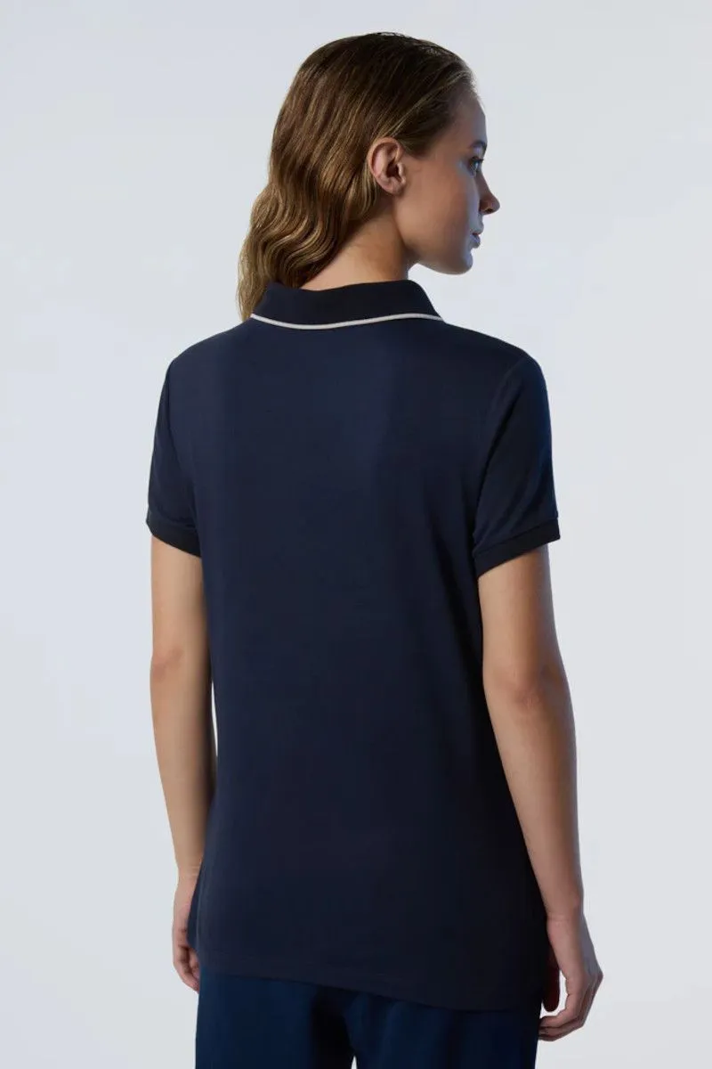 Polo in modal donna Blu