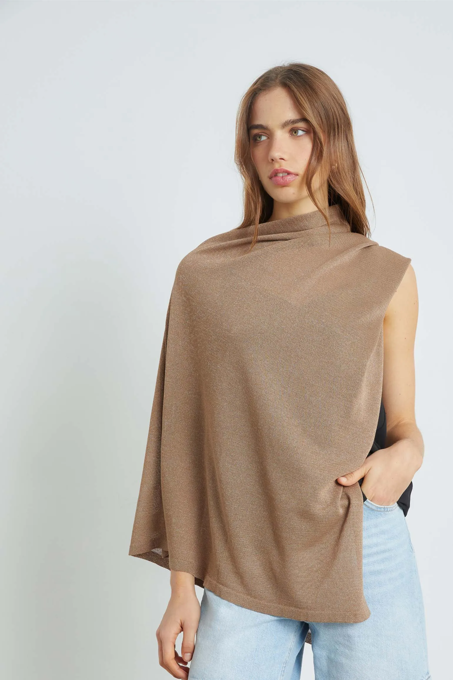 Poncho PUNTO Taupe