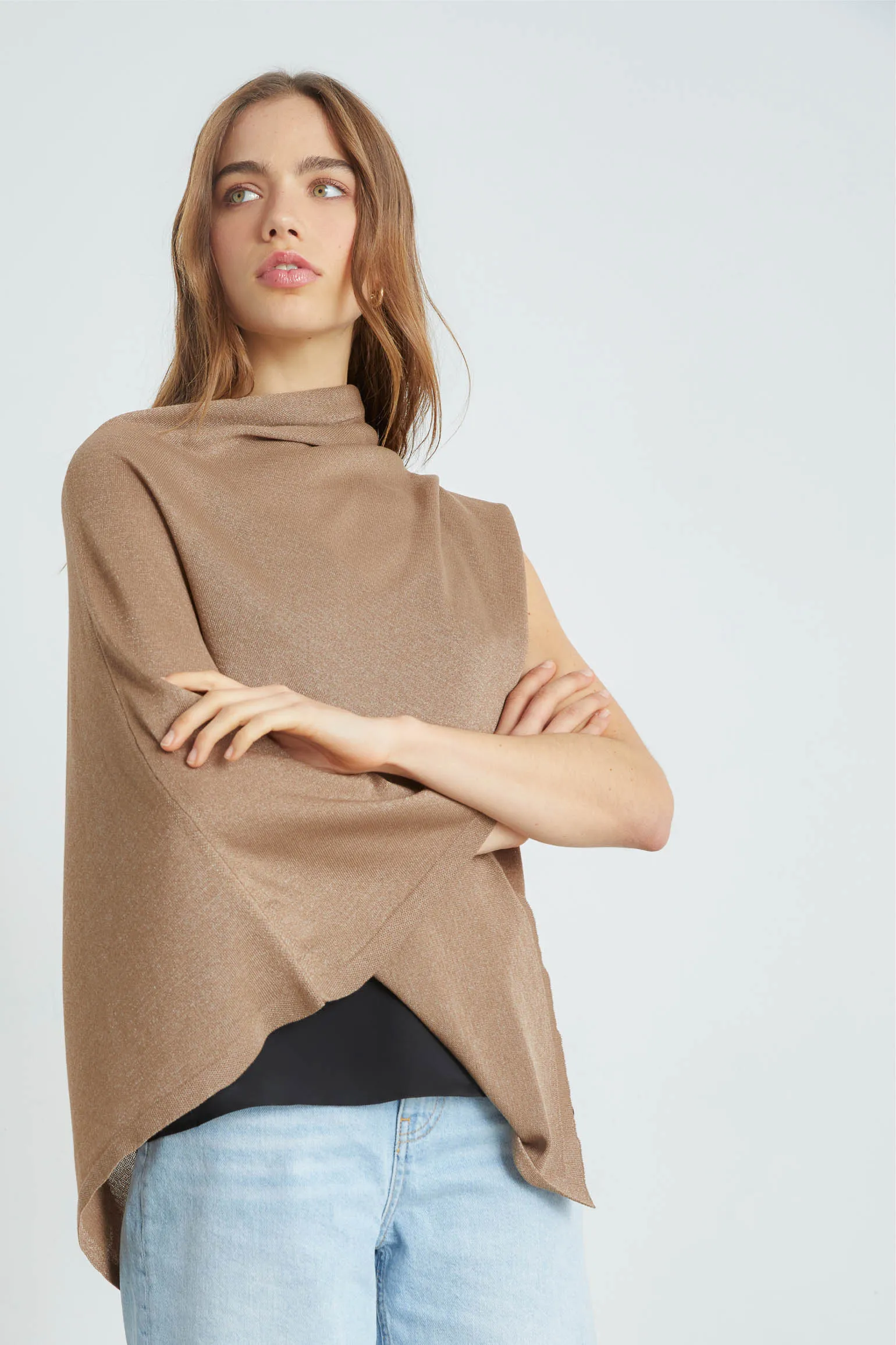 Poncho PUNTO Taupe