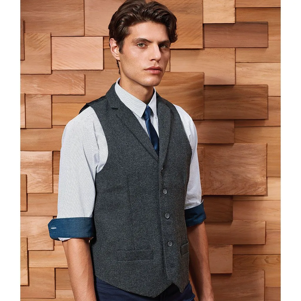 Premier - Herringbone Waistcoat - PR625