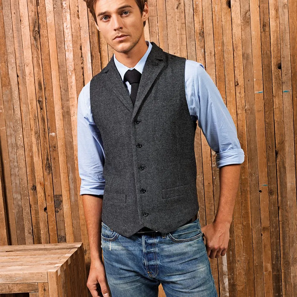 Premier - Herringbone Waistcoat - PR625