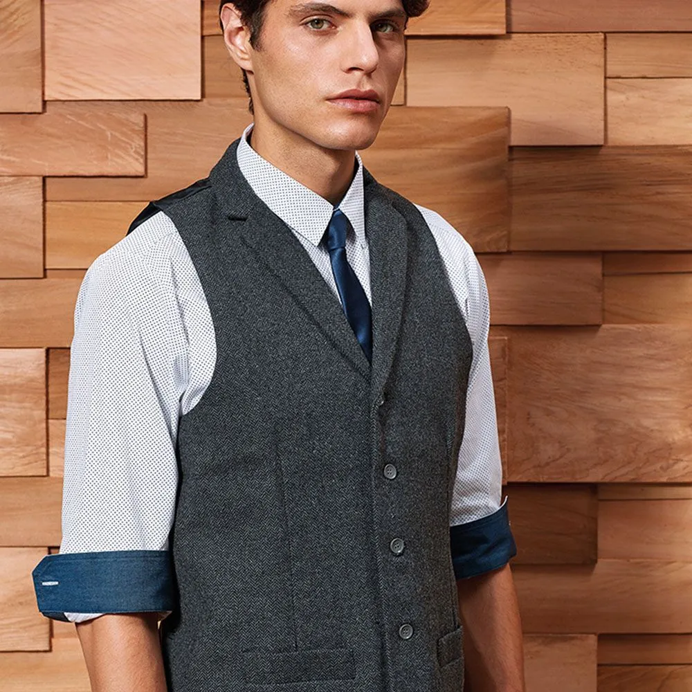 Premier - Herringbone Waistcoat - PR625