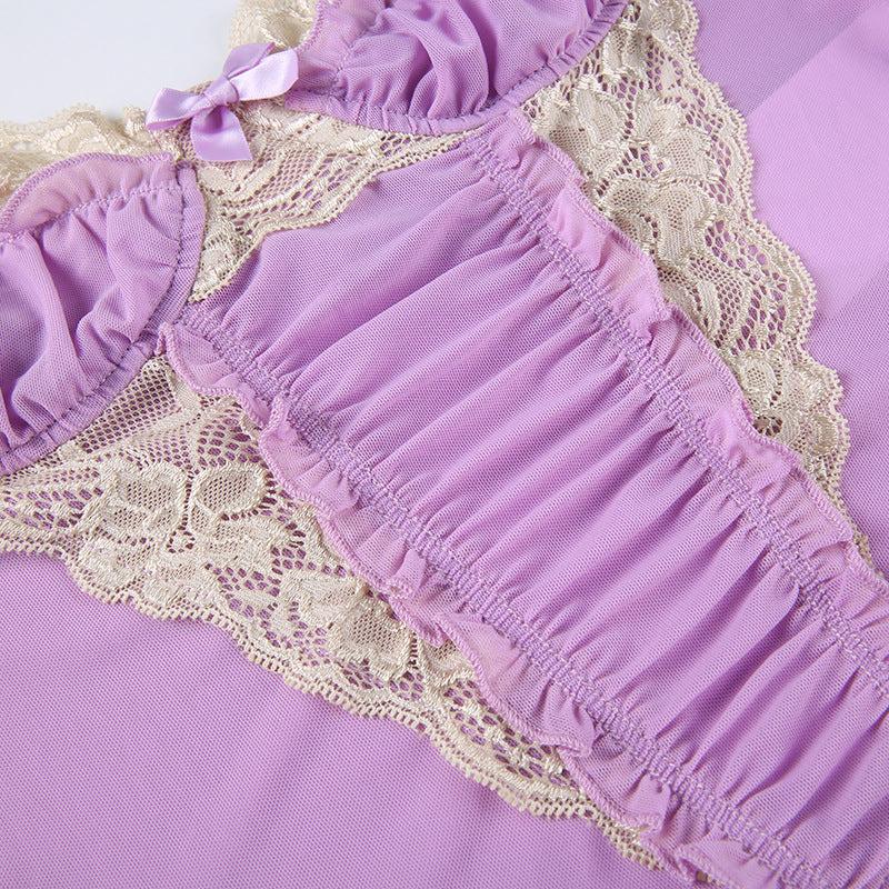 Purple Lace Camisole