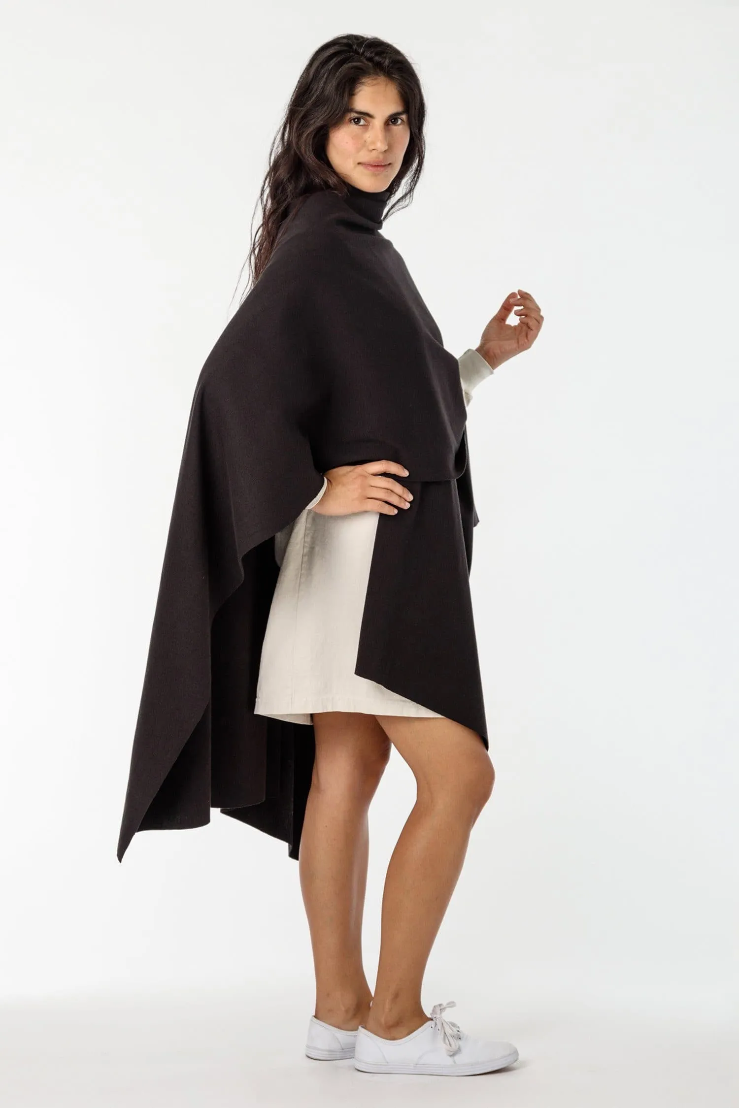 RHFR399GD - Heavy Cotton Rib Poncho